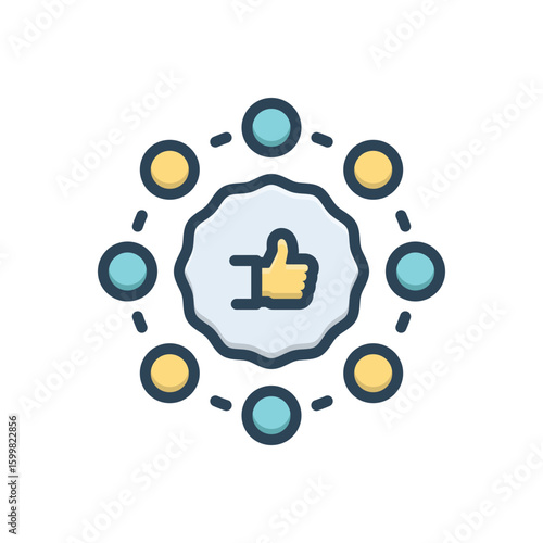 Color illustration icon  for optimum results