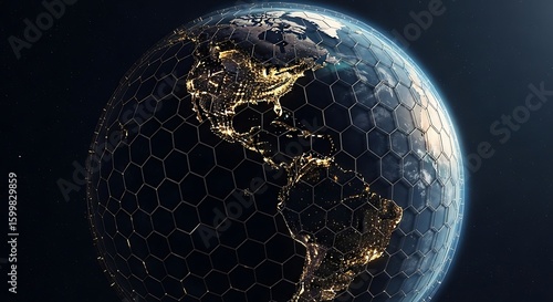 Hexagonal Earth: Global Network and Connectivity