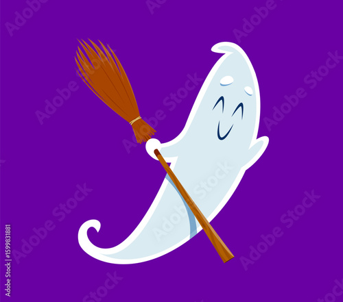 Halloween font X letter ghost cartoon happy character. Cheerful monster alphabet letter, horror phantom character or Halloween ghost cute personage English ABC vector element. Font typeset symbol