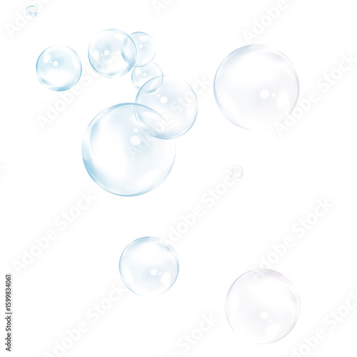 bubble on white background. 