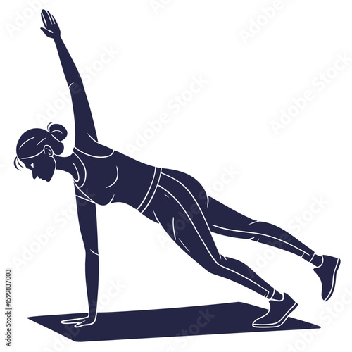 woman doing yoga exercise