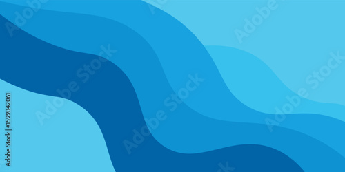 Abstract blue wave background. dynamic shape composition, subtle color gradations, suitable for your design templates such as poster