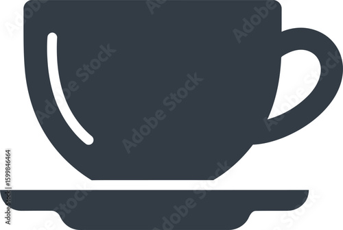 Simple Coffee Cup Icon Graphic