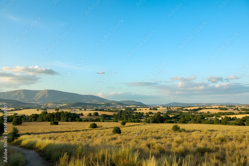 Obraz premium landscape with mountains and clouds