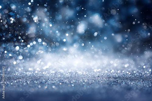Sparkling Snowflakes: An abstract, ethereal depiction of sparkling snowflakes dancing in the cold winter air, creating a sense of serenity and wintry charm. 