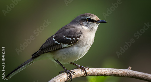 Northern Mockingbird Perched on a Branch