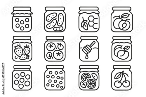 Icons stroke symbol outline contour vector preserve collection minimal homemade icon prompt