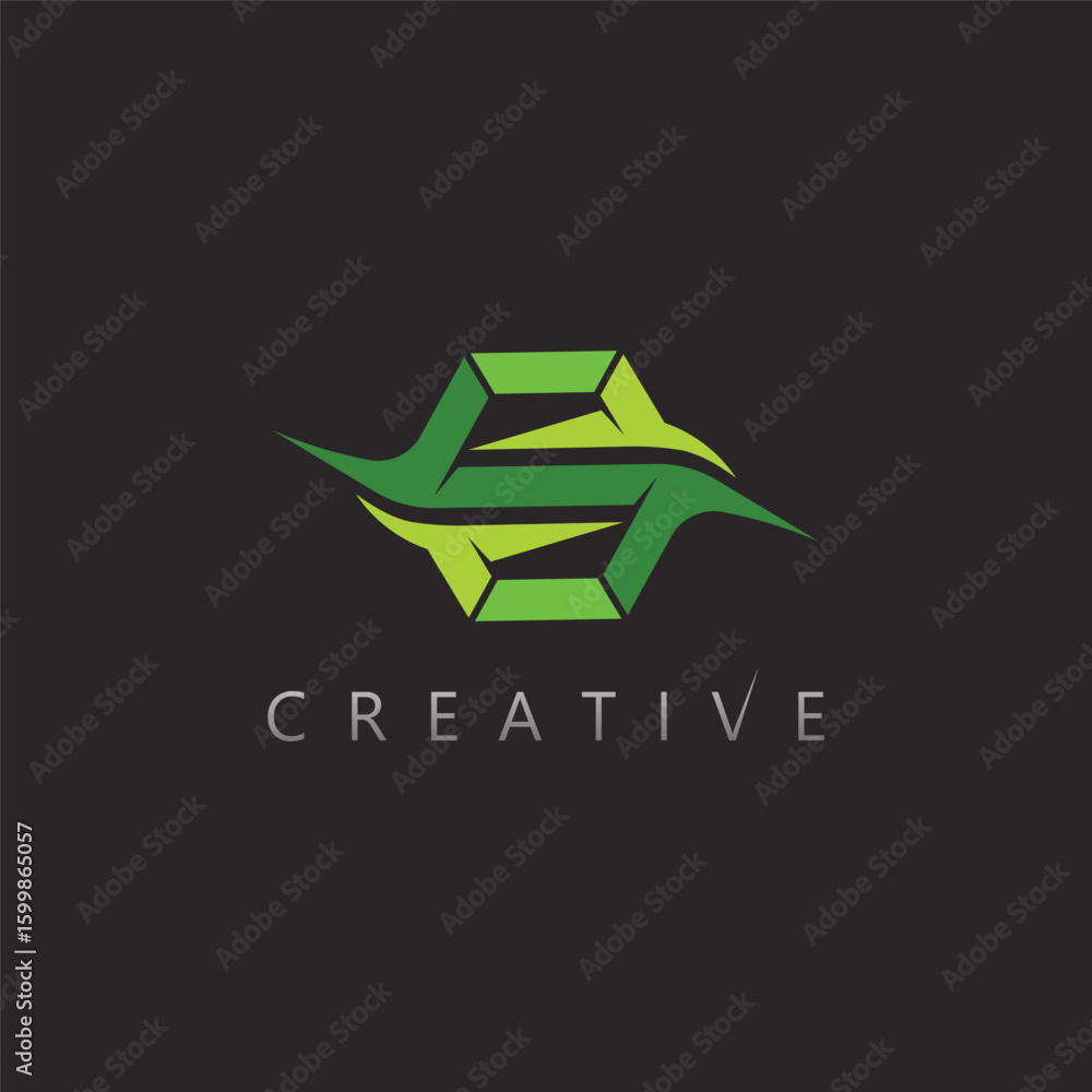 Obraz premium Tech Inspired S Vector Logo for Startups and Microstock Graphic Libraries