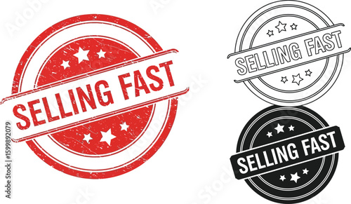 Selling fast stamp vector graphic design for promotion and marketing material template download now