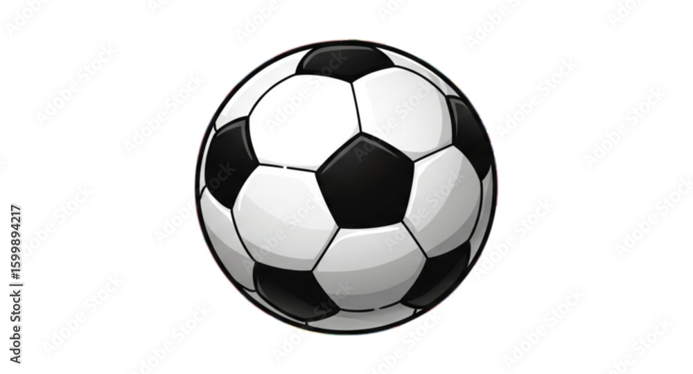 Obraz premium soccer ball on white background
