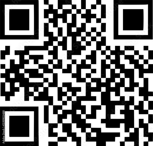 qr code square icon vector illustration