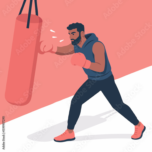 man in boxing gloves
