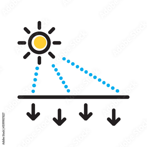 Vector multi color icon for Allow