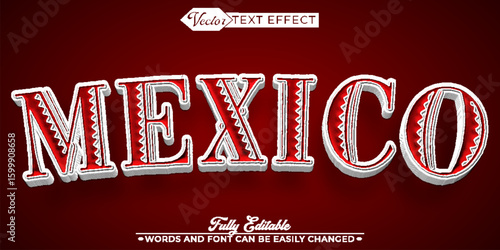  Bold and Spicy Mexican Chili Flavor Vector Editable Text Effect Template