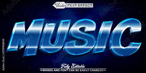  Dynamic and Vibrant Music Sound Vector Editable Text Effect Template