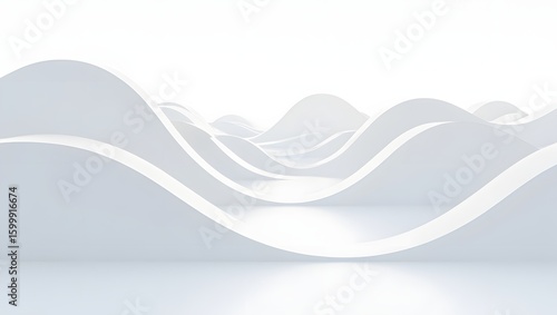 Abstract Curved Lines Background - Modern Minimalist Design