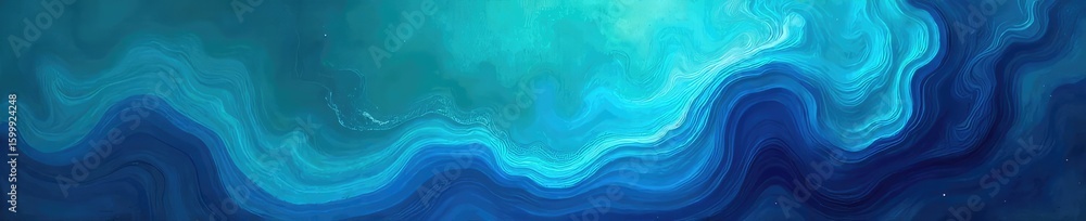 Fototapeta premium A vibrant, abstract image depicting a swirling blend of deep blues and teals, suggestive of global connectivity and international collaboration , contemporary, harmony
