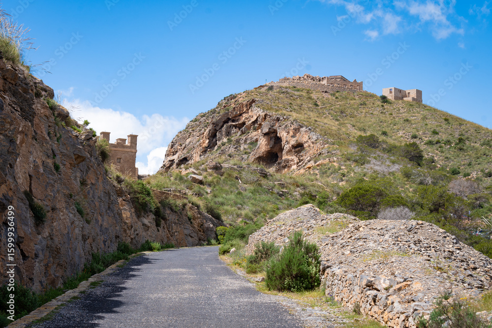Obraz premium Battery of Castillitos (Cartagena, Spain)