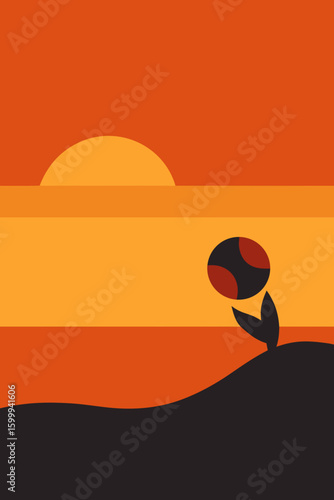 Beach Volleyball Game at Sunset