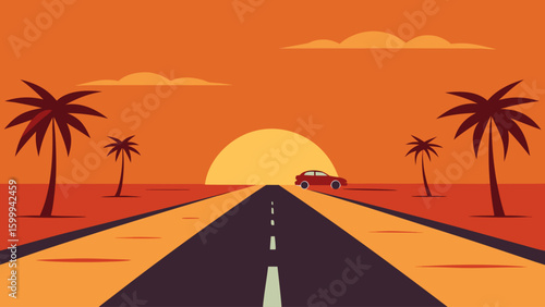 Palm Beach Road at Golden Hour