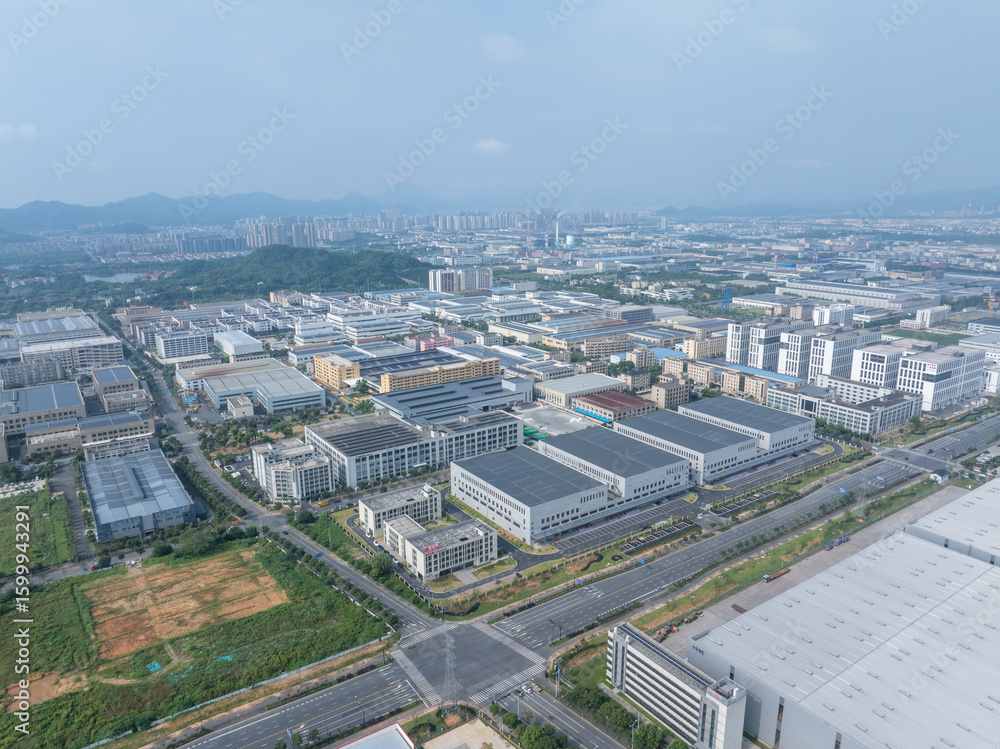 Fototapeta premium solar power station on rooftop