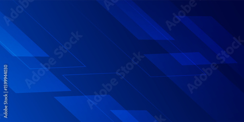 dark blue background with abstract square shape, dynamic and sport banner concept. vector illustration eps10