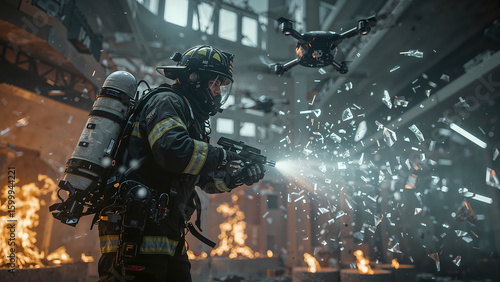 welder in protective suit