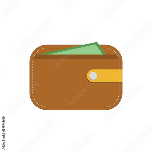 wallet icon with money