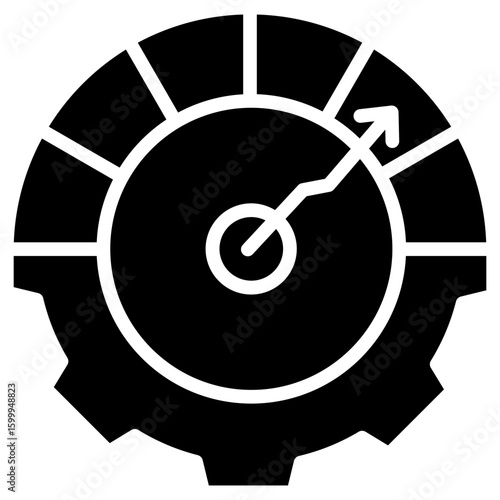 Kpi Dashboard glyph icon