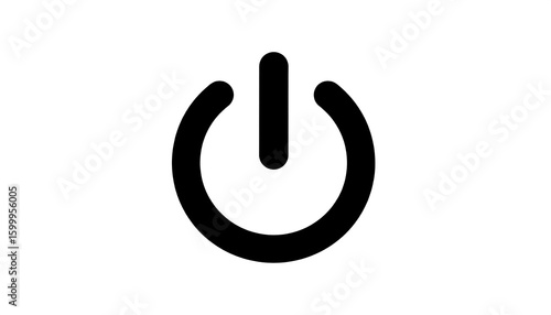 Simple power button icon