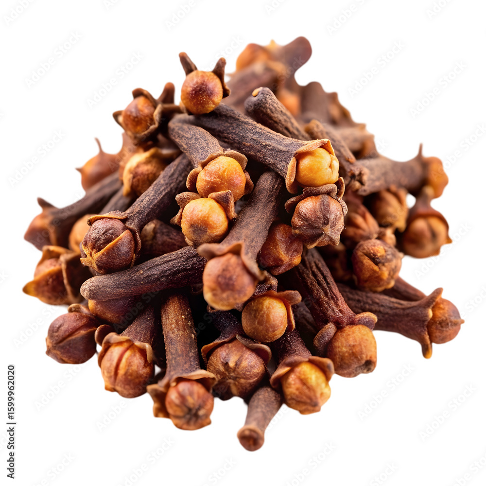 Obraz premium cloves on white background