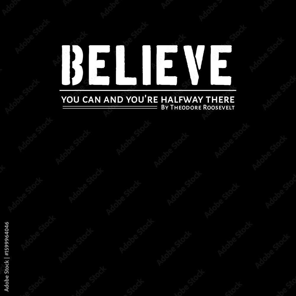 Fototapeta premium quote with inspiration and motivation on black and white background