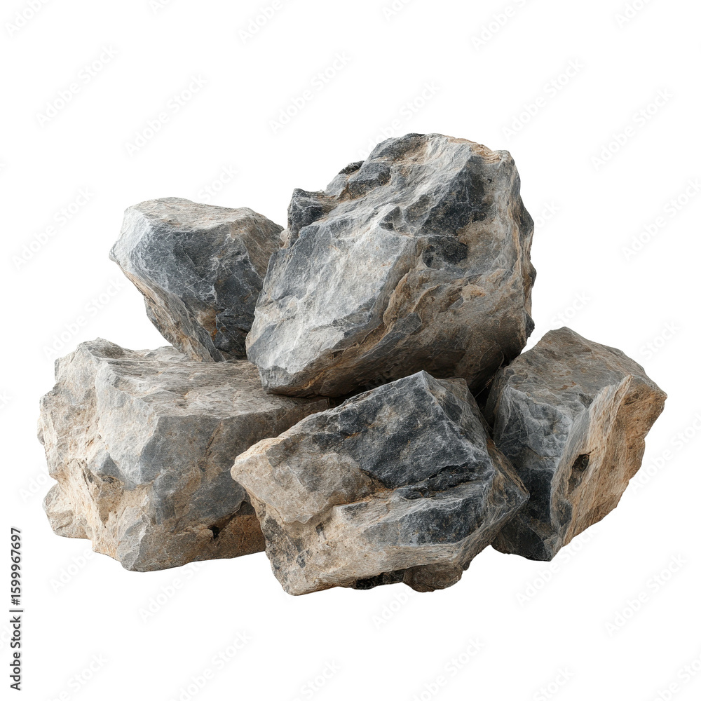Grey and Beige Rocks Pile Nature Stones Texture Background, isolated on a transparent background Grey and Beige Rocks Pile Nature Stones Texture Background, isolated on a transparent background