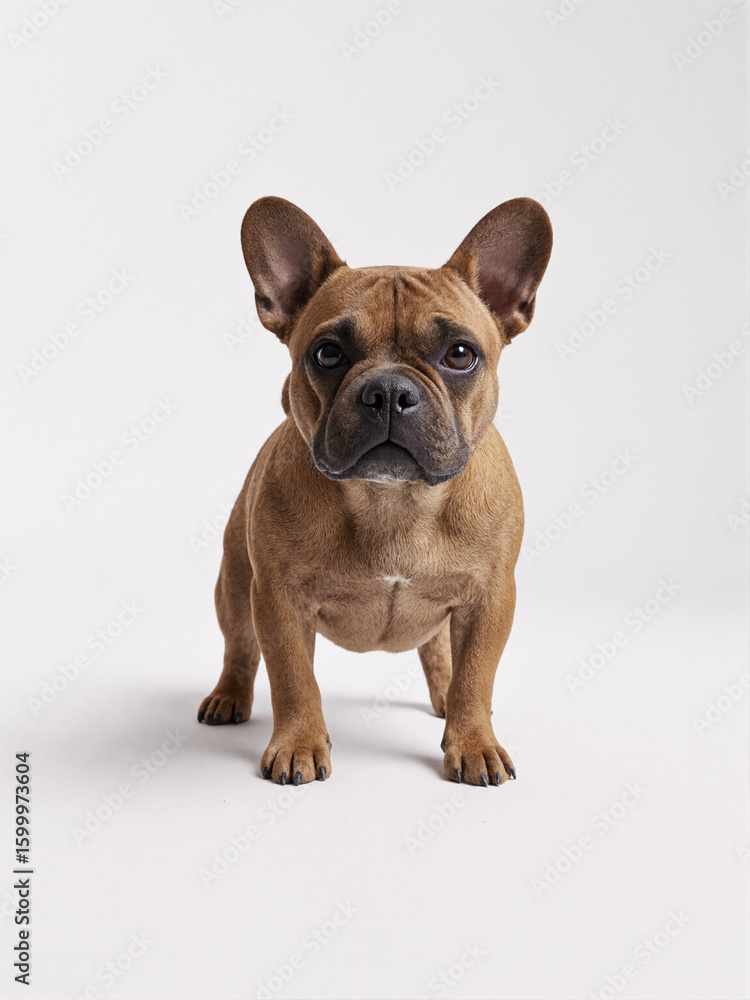 a brown French Bulldog a brown French Bulldog