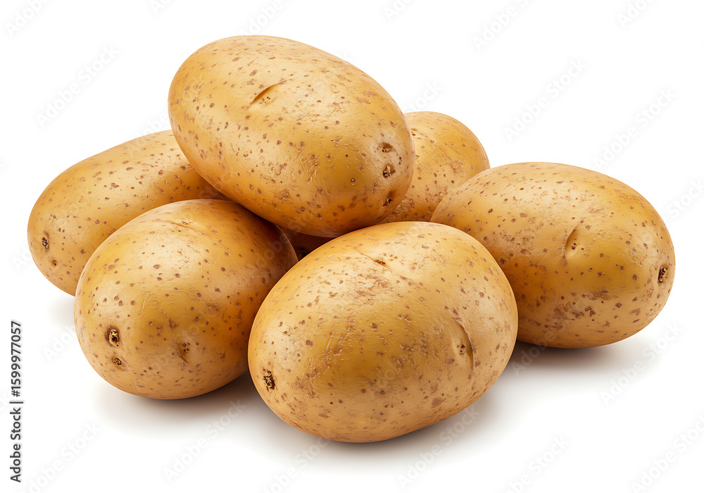 Basic cooking staple: a clean heap of unpeeled potatoes, rich in carbohydrates.
Basic cooking staple: a clean heap of unpeeled potatoes, rich in carbohydrates.
