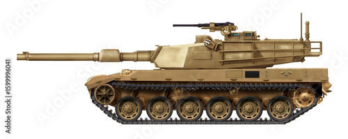 VTB-1 (Concept of a new MBT with a turret and a 120mm gun from the M1 Abrams)