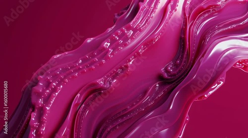 Wallpaper Mural Vivid fluid abstract background with glossy pink and purple liquid texture creating dynamic smooth flow and seamless loop effect Torontodigital.ca