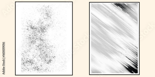 Urban Grunge Background set.Vector Texture. Abstract, splattered, dirty, texture for your design. vector