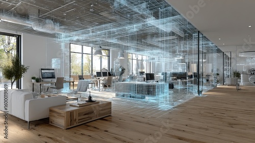 Smart home technology for businesses offering advanced automation and connectivity solutions in modern office environments