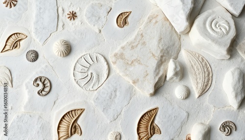 A sedimentary rock primarily made of calcite It often contains f