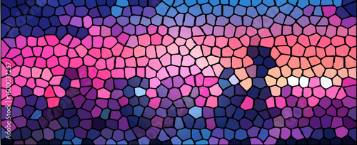 Mosaic paving tiles with seamless wavy pattern, wave tessellation in Portuguese style, mosaic pavement, vector