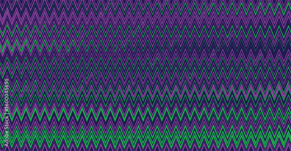 Green Zigzag Purple Background Pattern