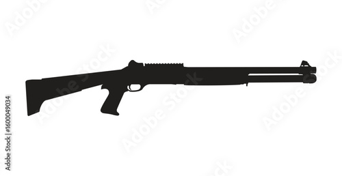 Shotgun Silhouette Self Defense Icon