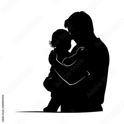 Father Holding Baby - Paternal Love and Family Bond