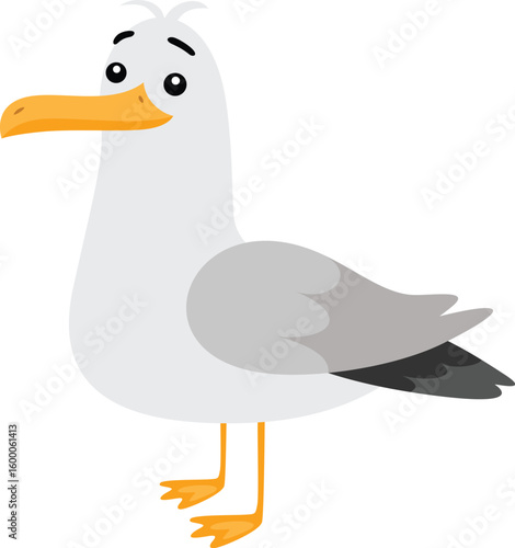 Friendly Seagull with Expressive Eyes