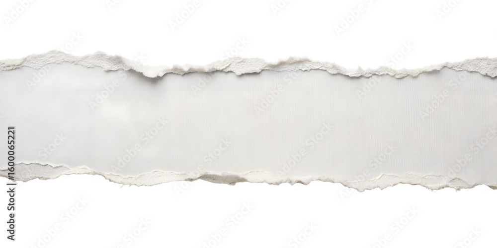 Fototapeta premium Torn paper on transparent background