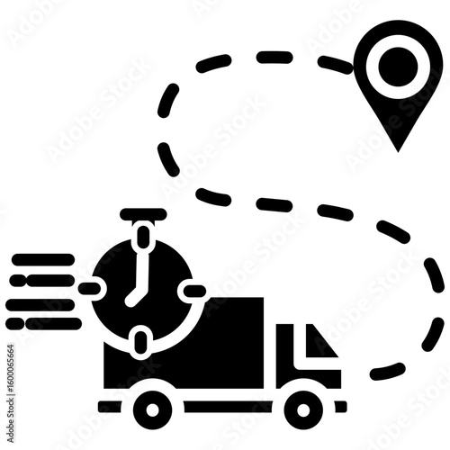 Road Transport glyph icon
