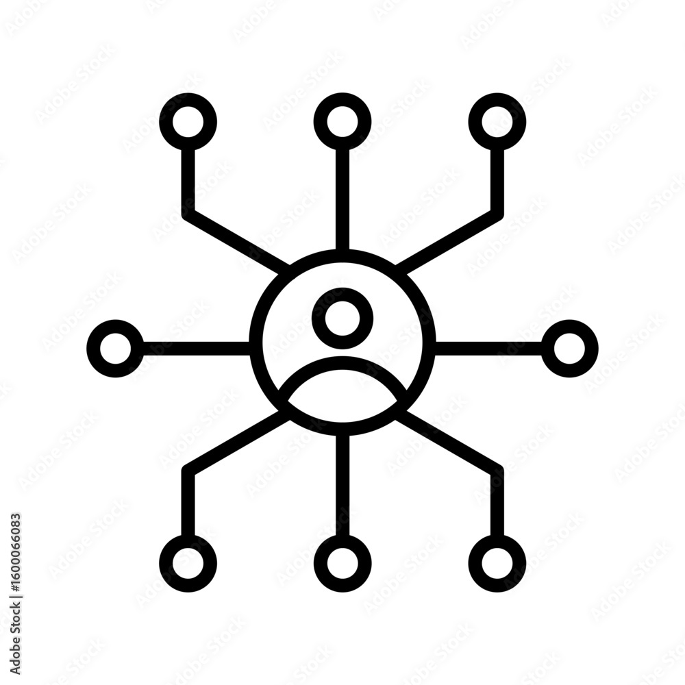 Fototapeta premium sharing profile icon in transparent background