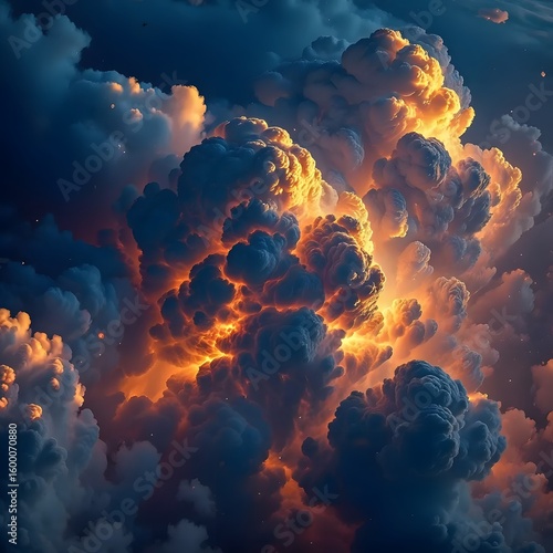 Dramatic sky clouds sunset sunrise cloudscape nature weather background wallpaper art