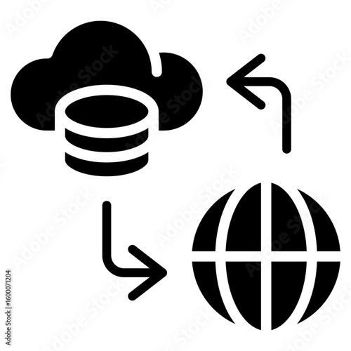 Web Hosting glyph icon